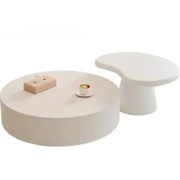Tables basses rondes design nordique