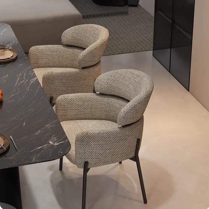 Chaise Décontractée Minimaliste Italienne de Luxe, Légère, Rétro, pour la Maison, la Cuisine, la Sal