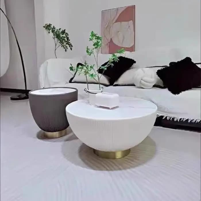 Ensembles européens Table basse ronde modulaire tendance élégante