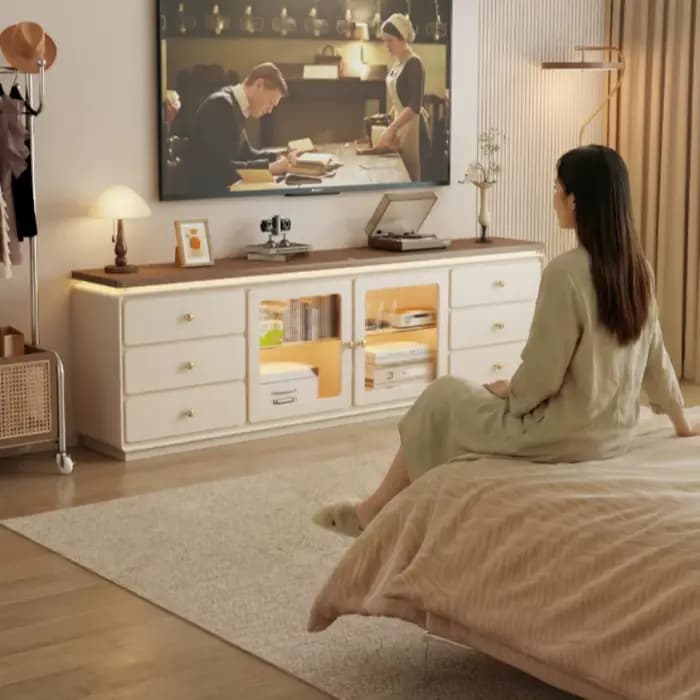 Meuble TV en Bois Massif