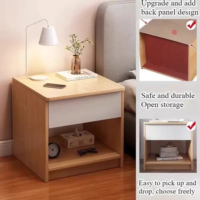 Table de chevet moderne et simple pour chambre à coucher
