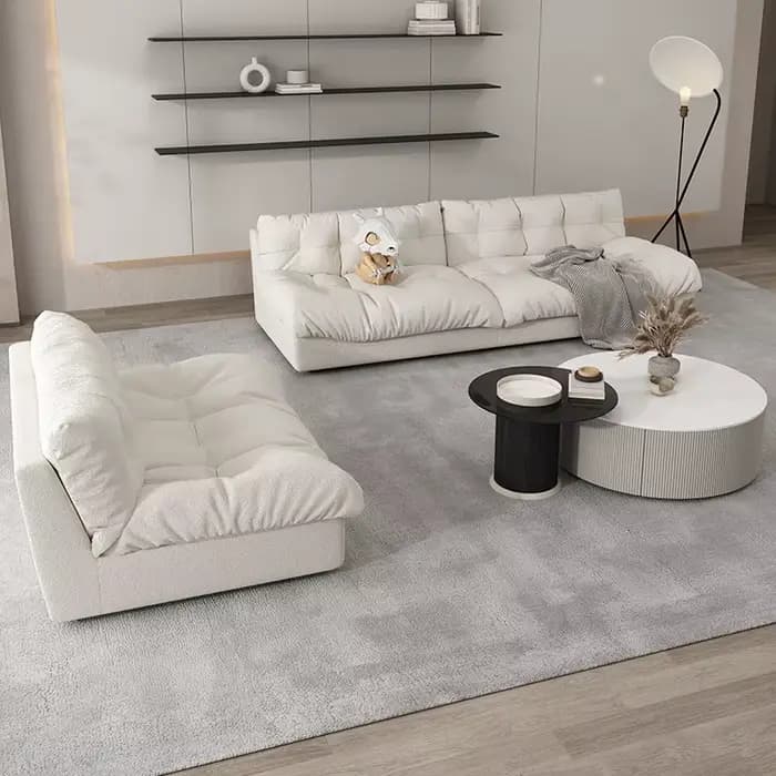 Confortable Relax salon canapés sol classique doux paresseux canapé coussin Double Woonkamer Banken meubles de maison accessoires
