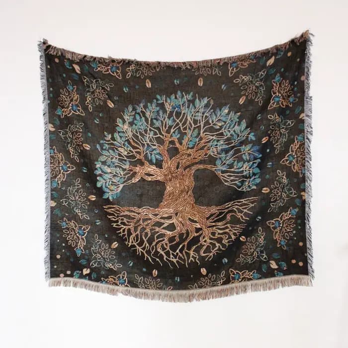 Couverture de canapé et chaise rétro