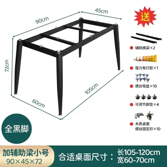 Pied de Table en Métal T1 observateur et Luxueux pour Salle à Manger, Base de Support en Marbre, Acc