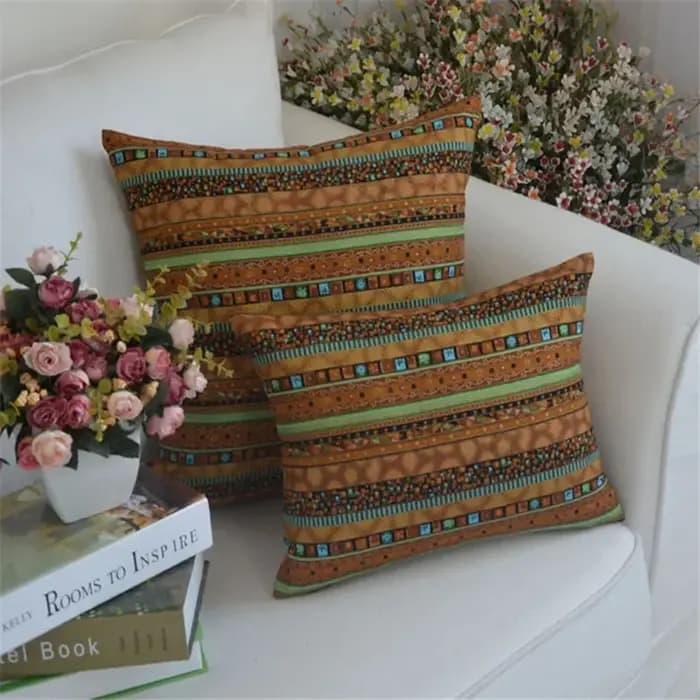 Housse de coussin rétro Vintage pour salon
