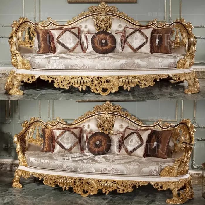 Beau canapé en cuir italien