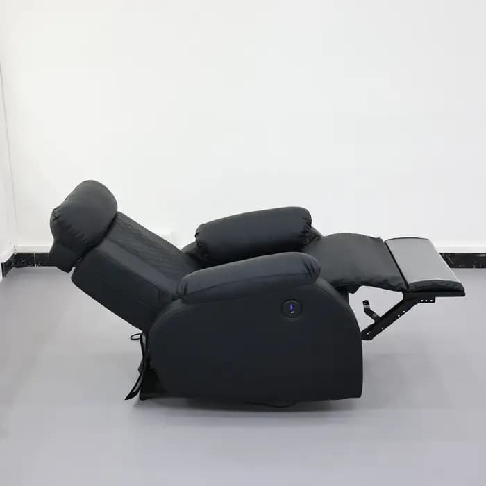 Fauteuil inclinable électrique, canapé de massage, sièges de cinéma maison réglables, canapé ergonomique, fauteuil de relaxation confortable avec repose-pieds noir