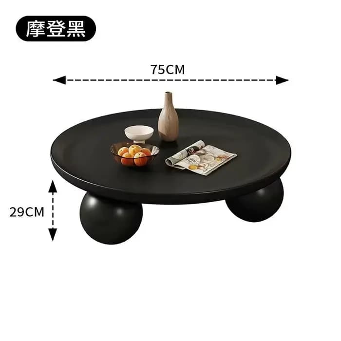 Table d'appoint ronde pour canapé