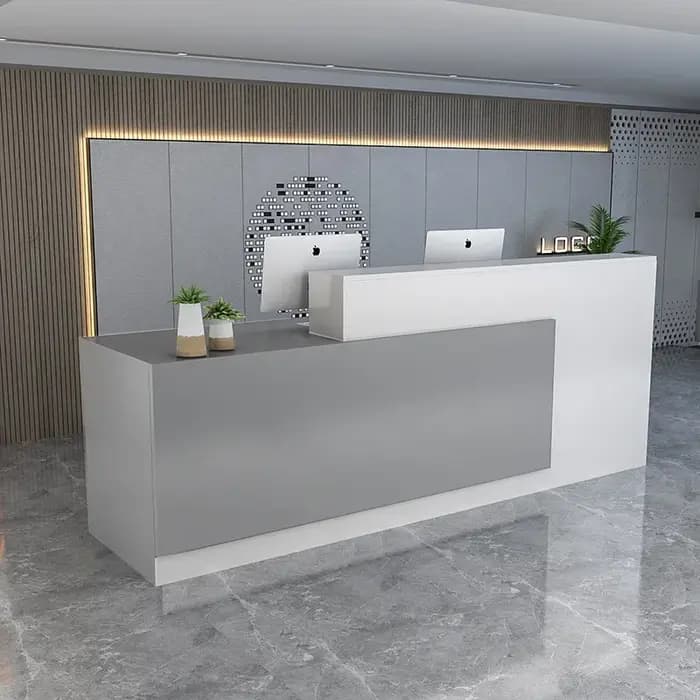 Comptoir de Bar de Salon moderne, comptoir de caisse de luxe, bureau de réception Simple, beauté pro