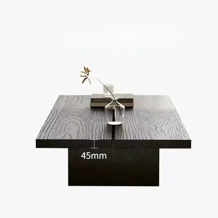 Tables basses vintage en bois massif noir