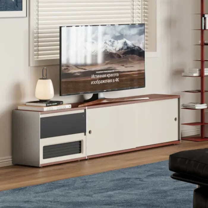 Meuble TV de salon en bois massif