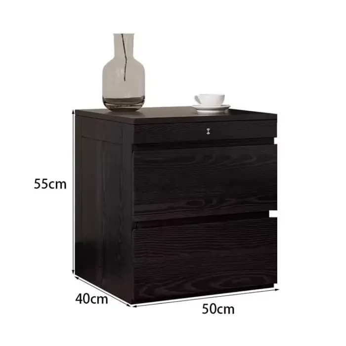 Table de chevet européenne de luxe minimaliste multifonctionnelle avec rangement dissimulé