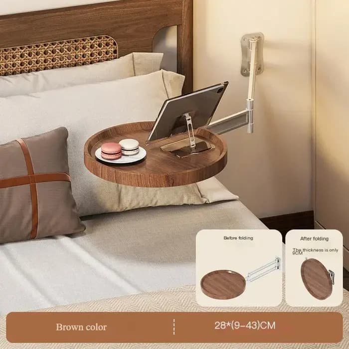 Table murale pliable, armoires de rangement de chevet