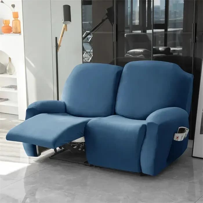1/2/3 sièges housse de canapé inclinable en velours