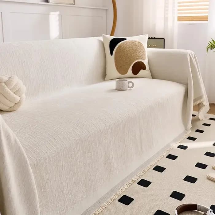 Housse de canapé de Style crème française