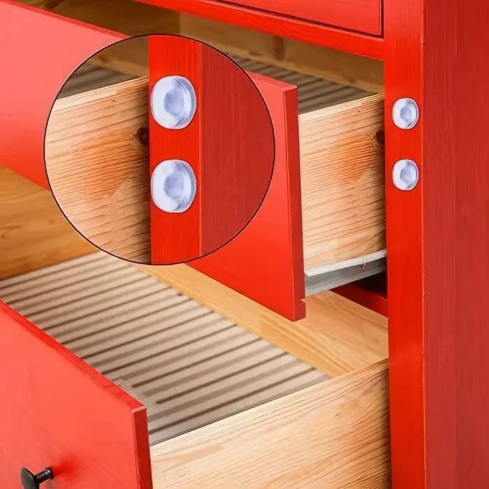 10 ou 5 pièces dessus en verre Table meubles intégré pare-chocs en caoutchouc pinces meubles trou bo
