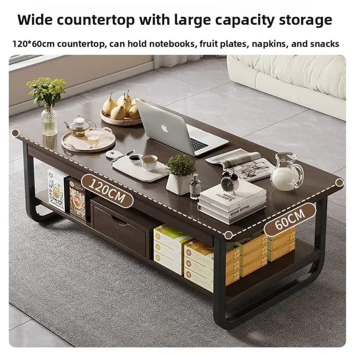 Nouvelle table basse rectangulaire pour petit appartement, salon ou bureau – petite table à thé dome