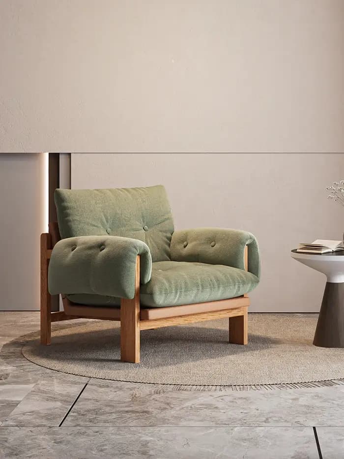 Fauteuil de balcon ergonomique moderne avec support lombaire