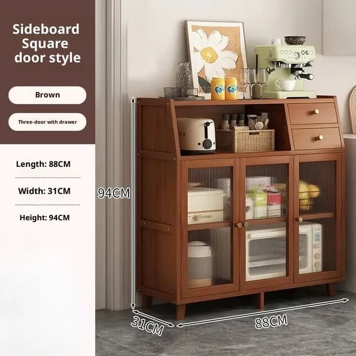Armoire de rangement de salon étroite