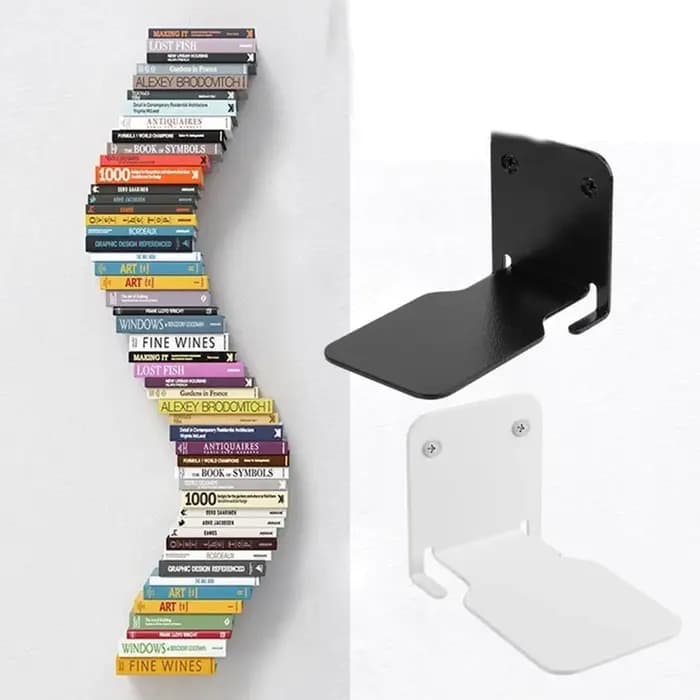 Étagère à livres murale flottante invisible