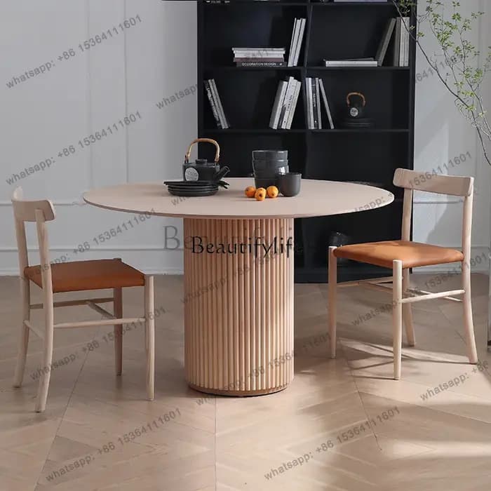 Table à manger médiévale en bois massif