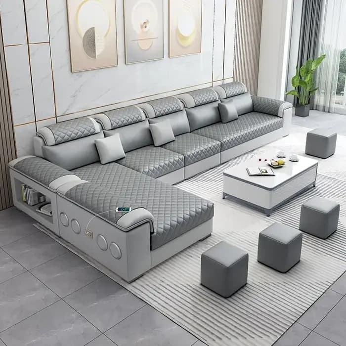Salon rangement canapé adultes multifonctionnel appartement bras