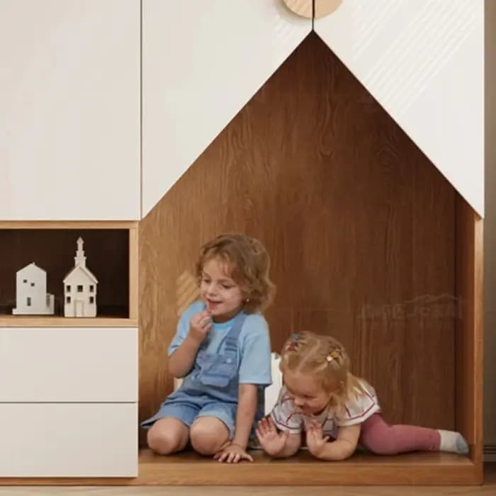 Armoire bibliothèque élégante de style français