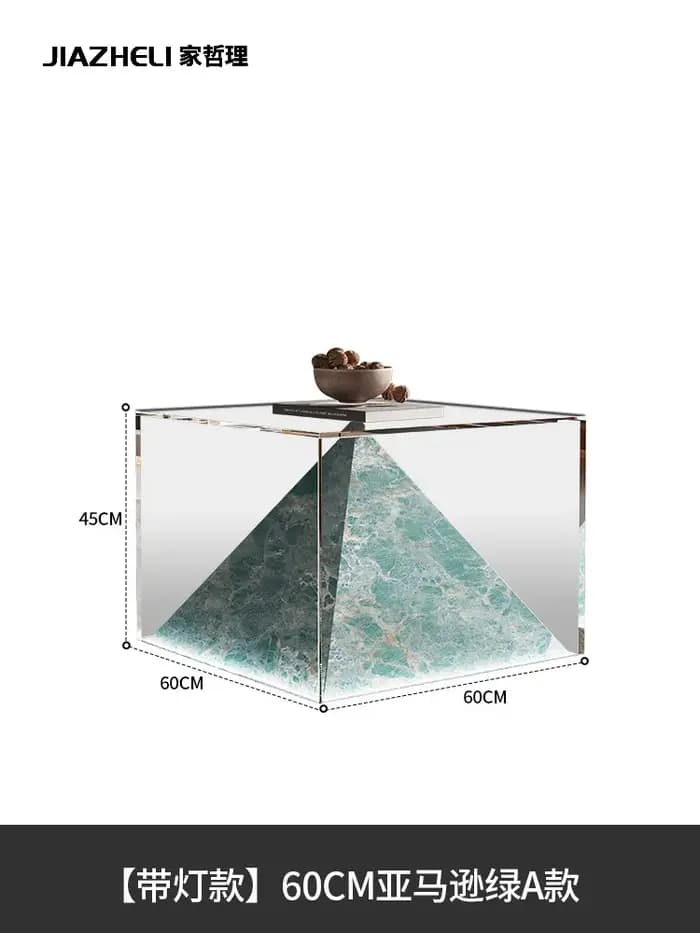 Table basse élégante de luxe, petite table d'appoint ronde de qualité, style crème mignon, meubles d