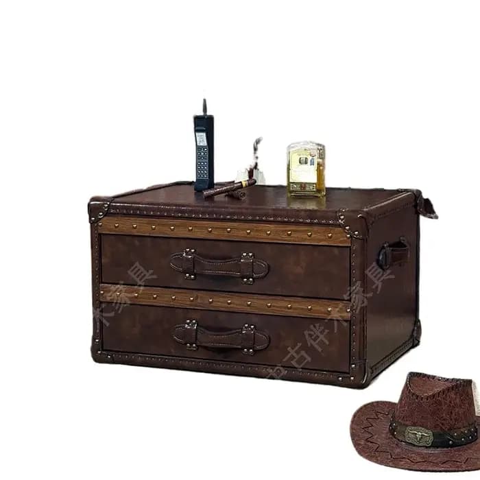 Rangement Table basse de luxe cadre d'affichage ornements esthétiques