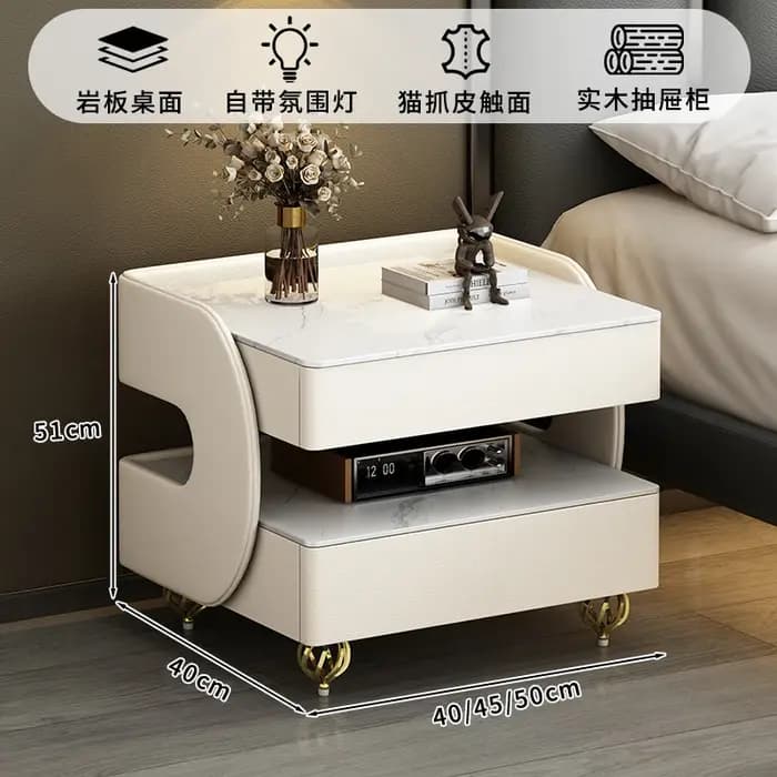 Tables De Nuit design moderne avec serrure Table De Chevet esthétique minimaliste Premium pieds en m