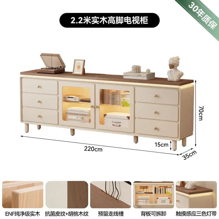Meuble TV en Bois Massif