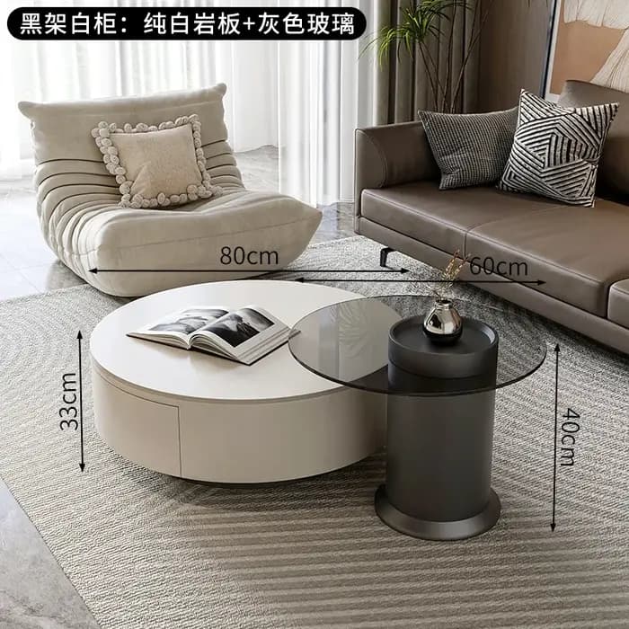 Table basse de luxe moderne Simple Glamour Table basse Unique minimaliste Tavolino Soggiorno moderne