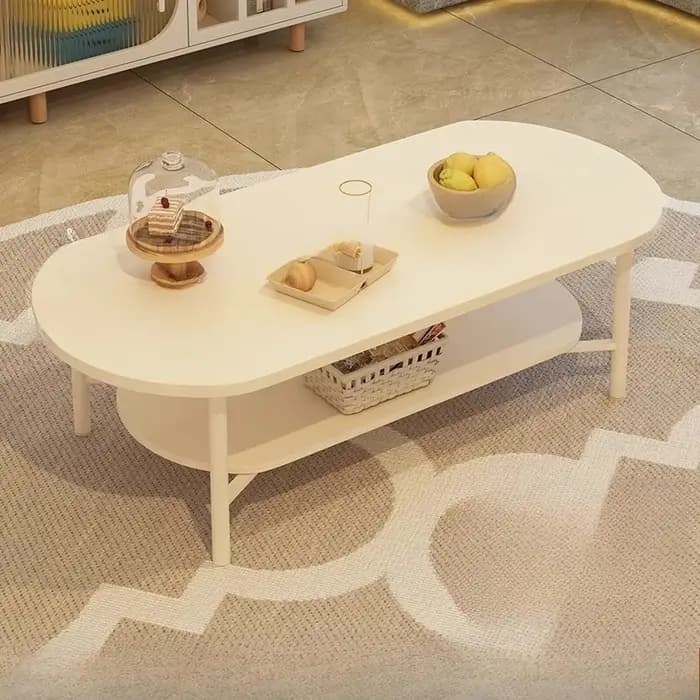 Tables basses portables blanches pieds modernes Design