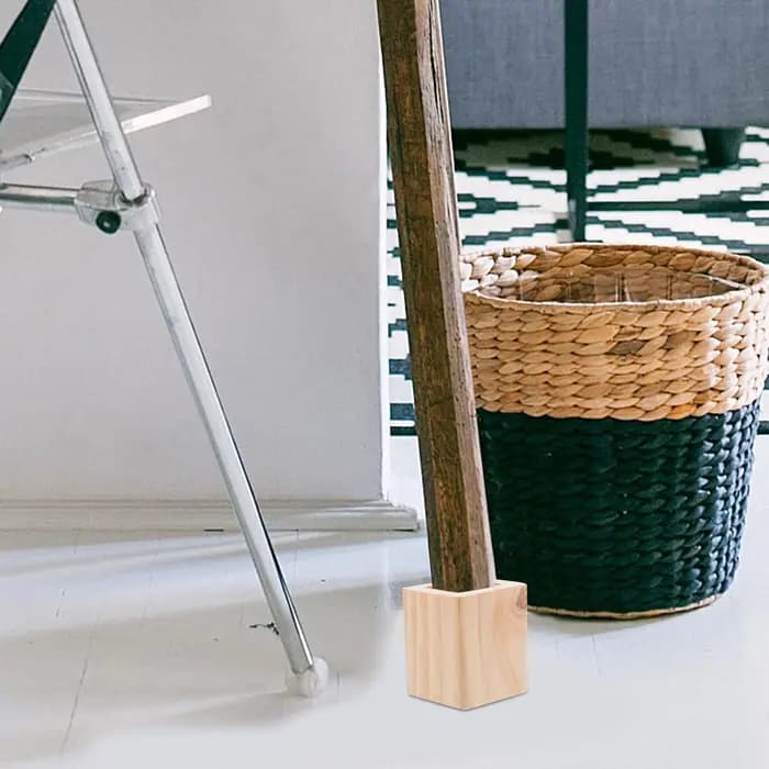 4 pièces en bois carré meubles Risers lit Cube bureau jambe Riser