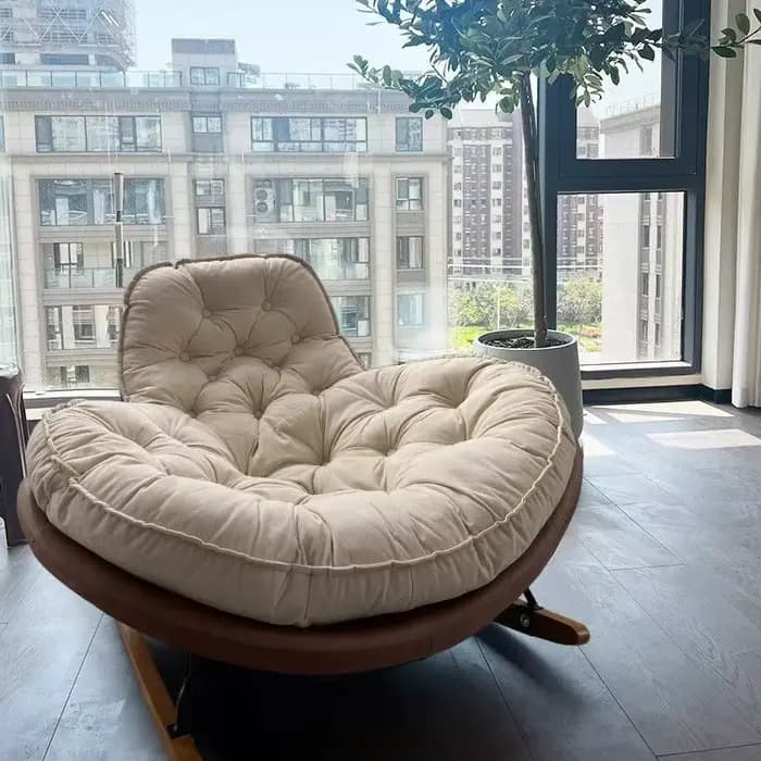 Coussin chaise inclinable balcon nordique