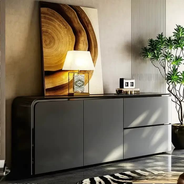 Meuble de rangement italien minimaliste de luxe avec tiroirs de bureau modernes