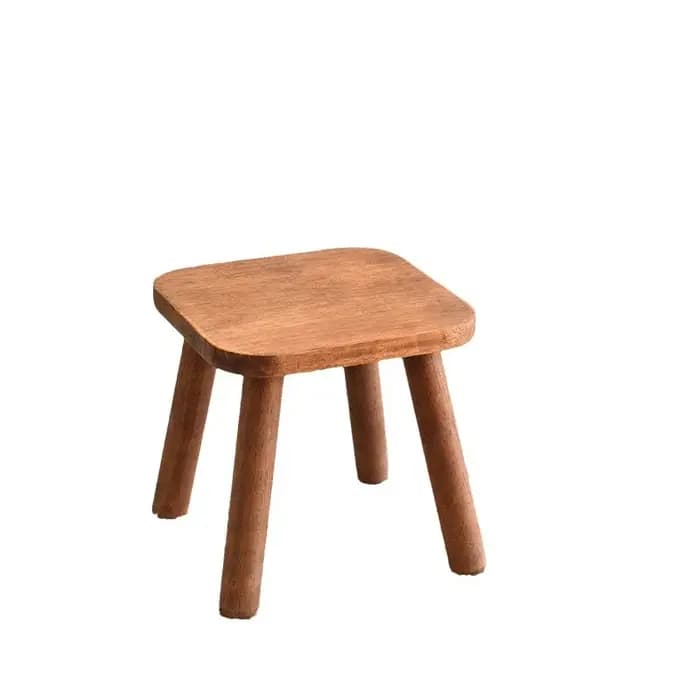 Tabouret empilable en bois massif