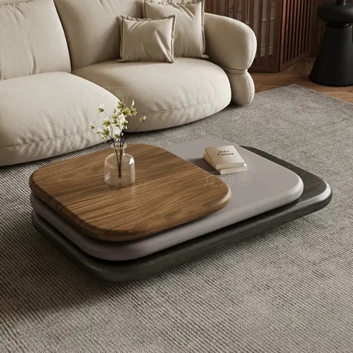 Table basse rotative moderne pour appartement