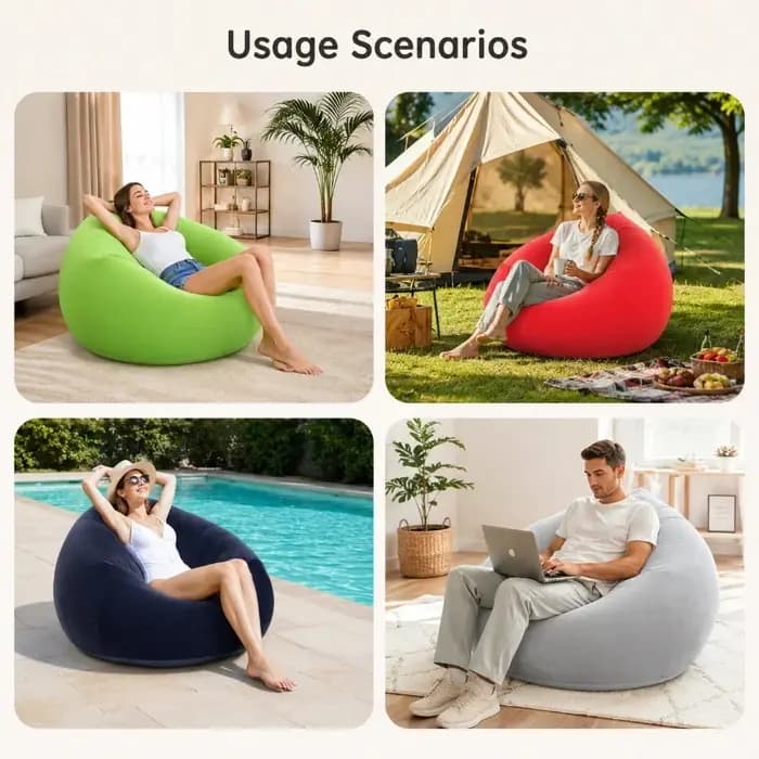 Canapé gonflable individuel confortable