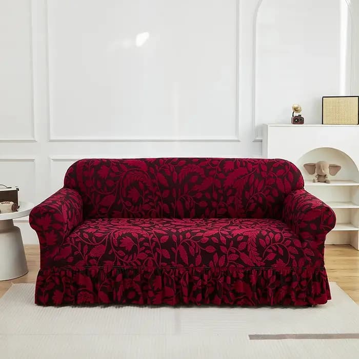 Housse de canapé jacquard 1/2/3/4 places, style simple et luxueux Willow Charm