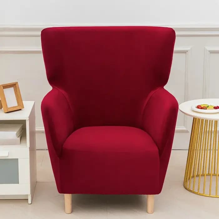 1PC couleur unie élastique Club fauteuil housses argent renard velours doux chaise couverture simple canapé couvre maison comptoir hôtel 커