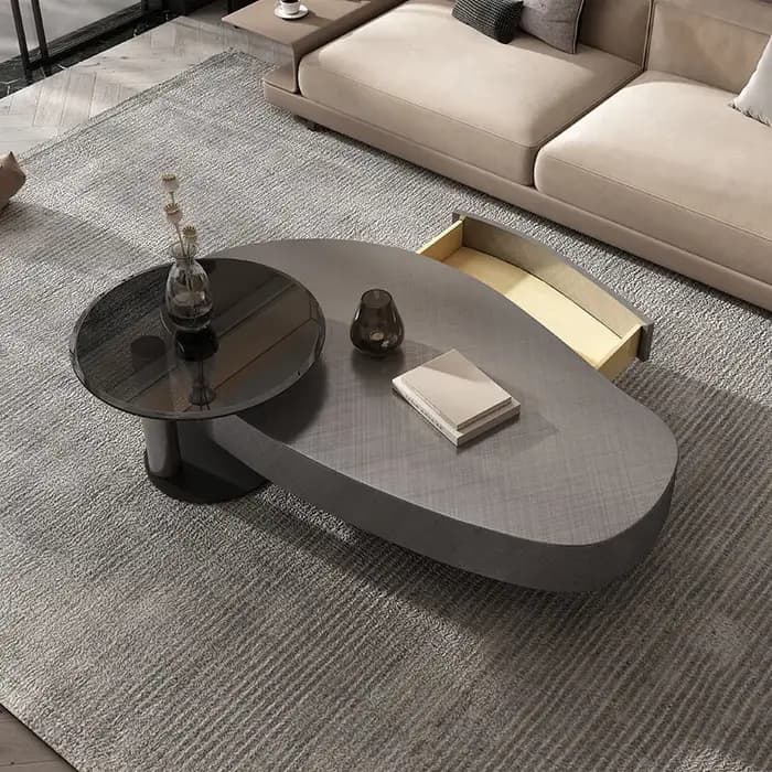 Table basse au design original, table basse antique peu encombrante, table basse coréenne pour réception, table basse postmoderne