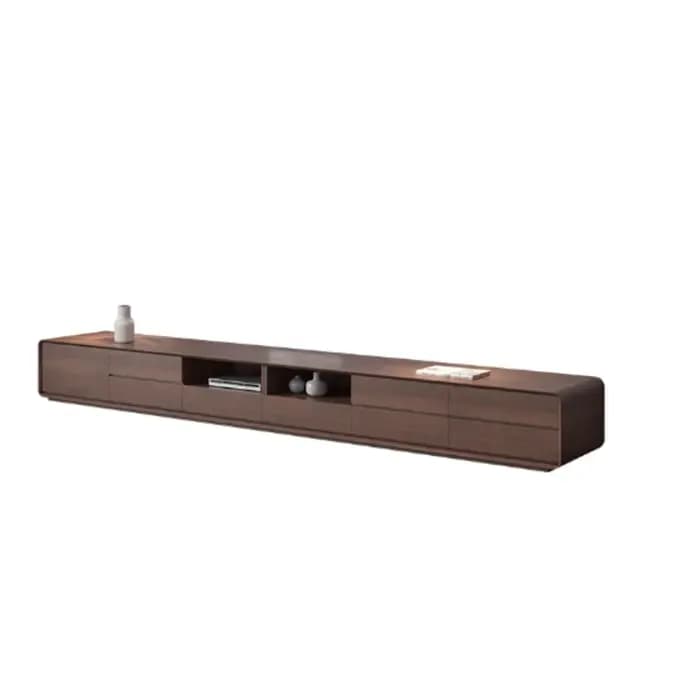 Meuble Tv marron en bois massif