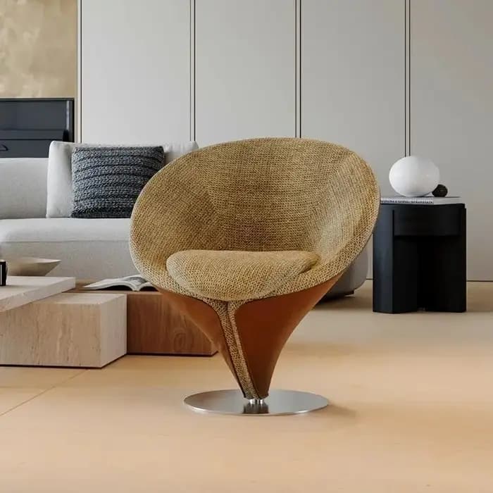Canapé rétro créatif de luxe rotatif