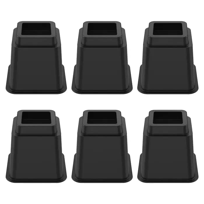 Rehausseurs de meubles robustes, 6 pièces, rehausseurs de canapé, base antidérapante, rehausseurs de