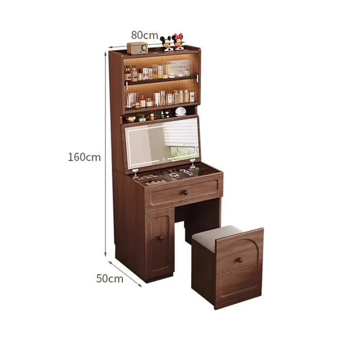 Table De chevet De rangement minimaliste, organisateur De Chambre De luxe français, Table De vanité