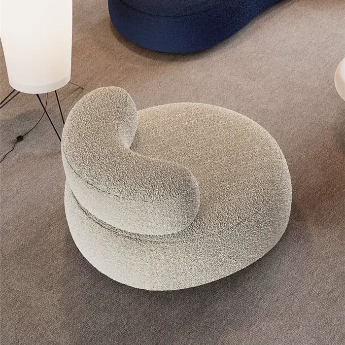 Canapé moderne salon Section modulaire tissu d'angle velours nuage Convertible