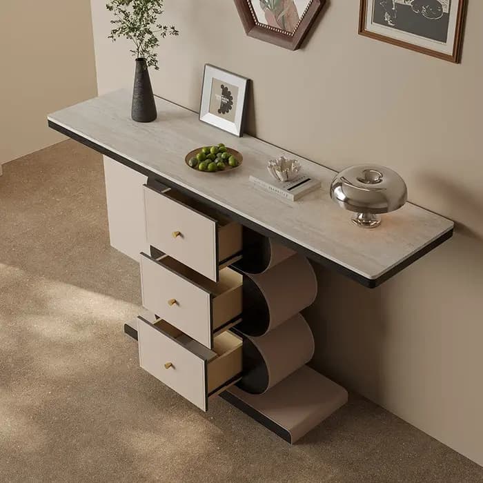 Table d'entrée au Design Simple