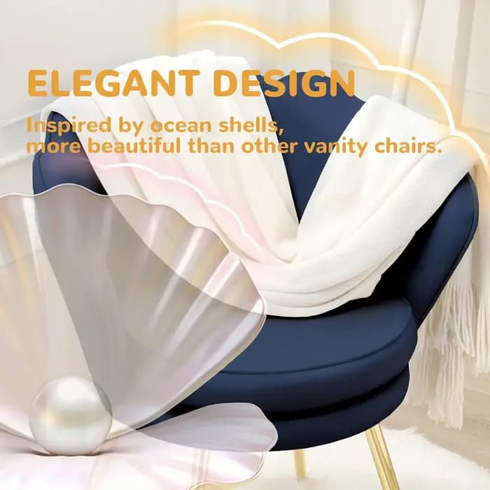 Fauteuil d'appoint en velours avec dossier, petit siège rembourré de style mid-century, pieds en mét