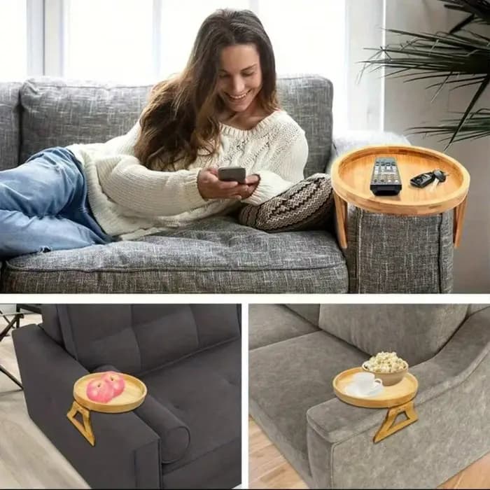 Plateau d'accoudoir de canapé pliable – Table de bras
